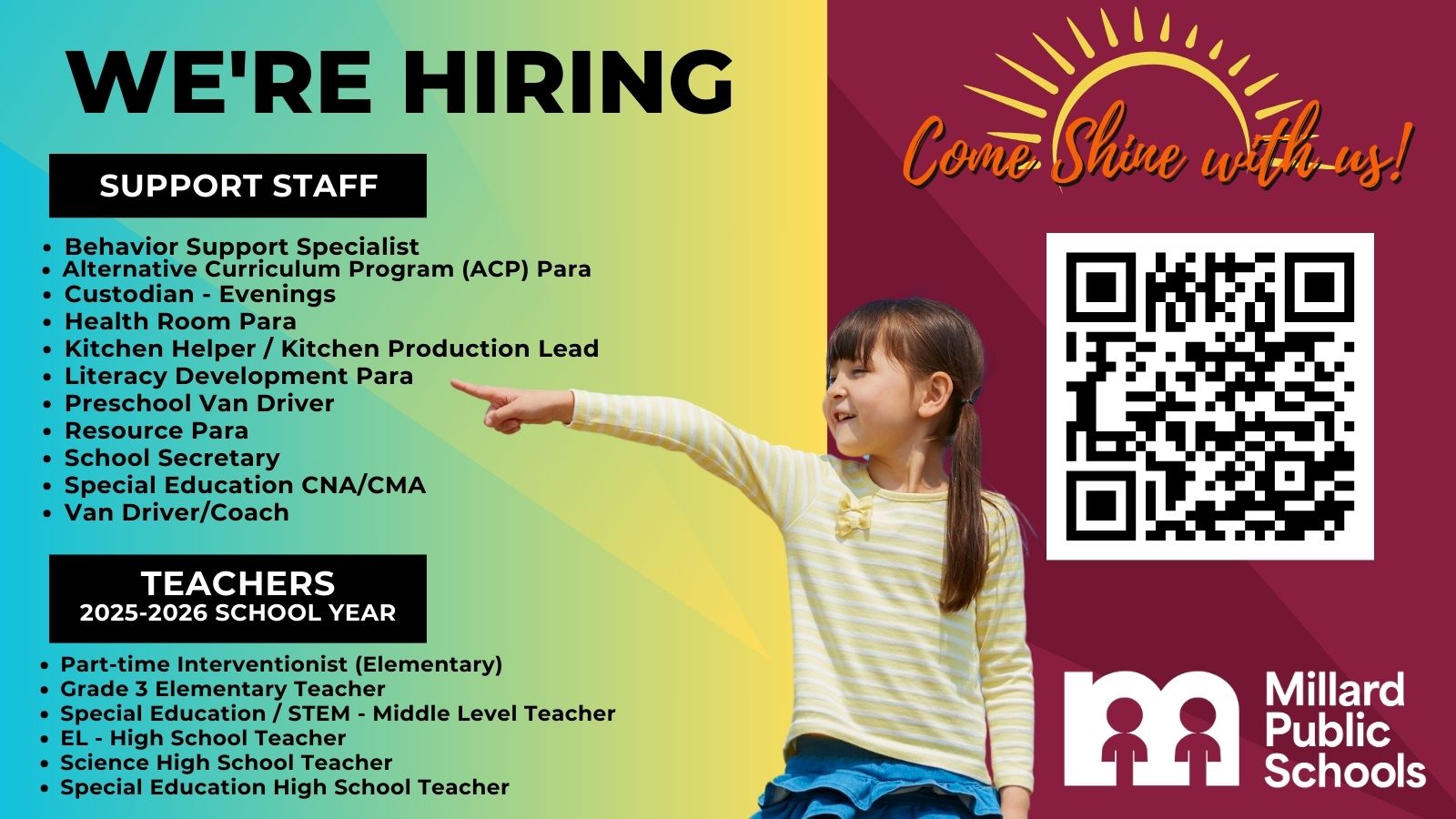 We're Hiring!