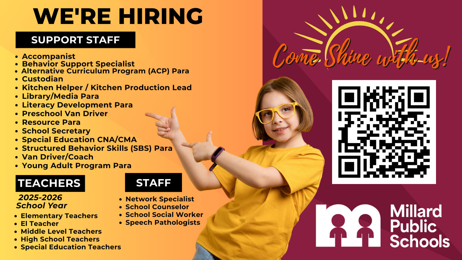 We are hiring!