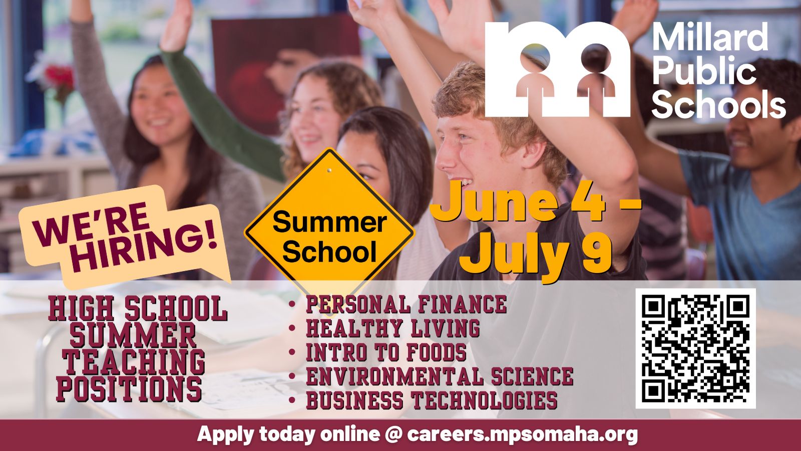 Hiring for Summer School!