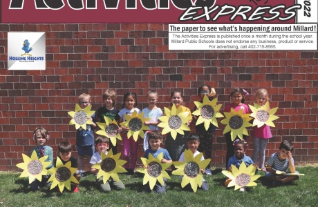 Summer Paper cover with children holding sunflower artwork