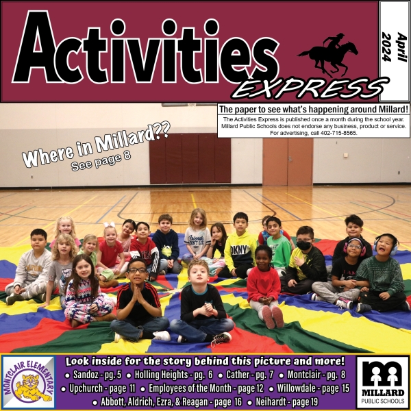 Cover of the April 2024 Activities Express paper