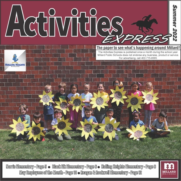 Summer Paper cover with children holding sunflower artwork