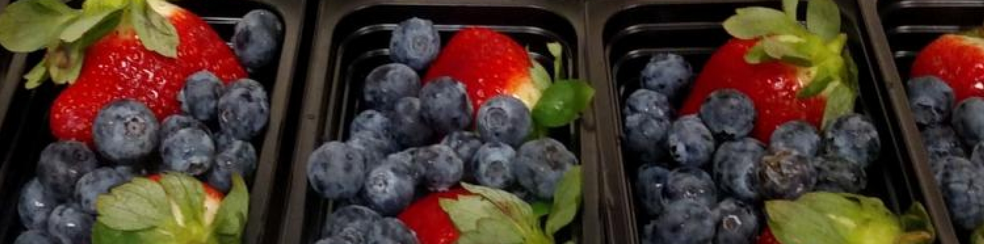 Blueberries and strawberries