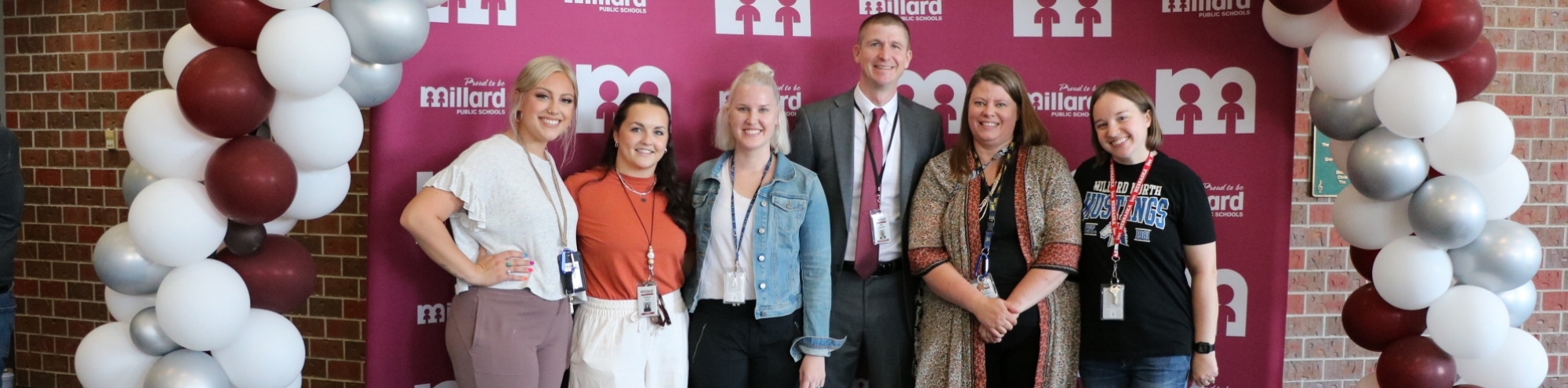 Dr. Schwartz with staff members